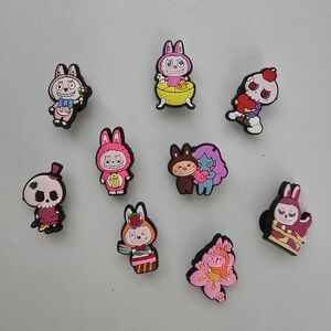NEW Labubu Jibbitz Bundle 9 Shoe Charms for Crocs